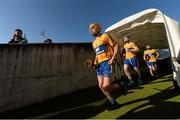 4 June 2014; Clare's Colm Galvin and team-mates make their way out for the start of the game. Bord Gais Energy Munster GAA Hurling Under 21 Championship Quarter-Final, Limerick v Clare, Gaelic Grounds, Limerick. Picture credit: Diarmuid Greene / SPORTSFILE