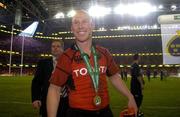 20 May 2006; Munster's Peter Stringer after the match. Heineken Cup final, Munster v Biarritz Olympique, Millennium Stadium, Cardiff, Wales. Picture credit; Brian Lawless / SPORTSFILE