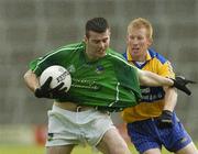 21 May 2006; Shane Gallagher, Limerick, in action against Ronan Slattery, Clare. Bank of Ireland Munster Senior Football Championship, Quarter-final, Limerick v Clare, Gaelic Grounds, Limerick. Picture credit; Damien Eagers / SPORTSFILE