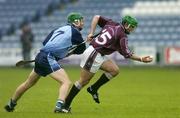 21 May 2006; Joseph Clarke, Westmeath, in action against Michael Carton, Dublin. Guinness Leinster Senior Hurling Championship, Quarter-final, Dublin v Westmeath, O'Moore Park, Portlaoise, Co. Laois. Picture credit; Brendan Moran / SPORTSFILE