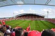 26 May 2006; A computer generated image of the proposed new look Thomond Park announcing the redevelopment of Thomond Park, Limerick. Clarion Suites, Limerick. Picture credit: Kieran Clancy / SPORTSFILE