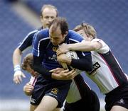 26 May 2006; Girvan Dempsey, Leinster, is tackled by Edinburgh Gunners. Celtic League 2005-2006, Edinburgh Gunners v Leinster, Murrayfield Stadium, Edinburgh, Scotland. Picture credit: Richard Lane / SPORTSFILE