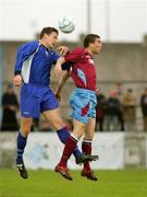 26 May 2006; Pat Purcell, Limerick FC, in action against Brian Shelly, Drogheda United. FAI Carlsberg Cup, 2nd Round, Limerick FC v Drogheda United, Hogan Park, Limerick. Picture credit: Kieran Clancy / SPORTSFILE