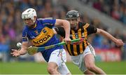 4 May 2014; Patrick Maher, Tipperary, in action against Jackie Tyrrell. Allianz Hurling League Division 1 Final, Tipperary v Kilkenny, Semple Stadium, Thurles, Co. Tipperary. Picture credit: Diarmuid Greene / SPORTSFILE