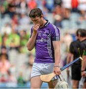 7 June 2014; Danny Butterley, Fingal, looks dejected after the game. Nicky Rackard Cup Final, Fingal v Tyrone, Croke Park, Dublin. Picture credit: Piaras Ó Mídheach / SPORTSFILE