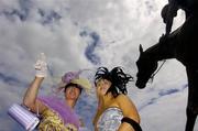 28 May 2006; Veronica Walsh and Pippa Ryan from Navan Co.Meath enjoying the racing at the Curragh Racecourse, Co. Kildare. Picture credit: Matt Browne / SPORTSFILE