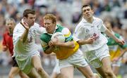 28 May 2006; Neville Coughlan, Offaly, in action against Ronan Sweeney, left, and John Doyle, Kildare. Bank of Ireland Leinster Senior Football Championship, Quarter-Final, Kildare v Offaly, Croke Park, Dublin. Picture credit; Aoife Rice / SPORTSFILE