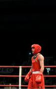 7 June 2014; Katie Taylor, Ireland, during her 60kg Final bout with Estelle Mossley, France. 2014 European Women’s Boxing Championships Finals, Polivalenta Hall, Bucharest, Romania. Picture credit: Pat Murphy / SPORTSFILE