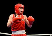 7 June 2014; Katie Taylor, Ireland, during her 60kg Final bout with Estelle Mossley, France. 2014 European Women’s Boxing Championships Finals, Polivalenta Hall, Bucharest, Romania. Picture credit: Pat Murphy / SPORTSFILE