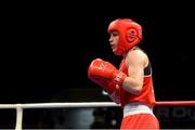 7 June 2014; Katie Taylor, Ireland, during her 60kg Final bout with Estelle Mossley, France. 2014 European Women’s Boxing Championships Finals, Polivalenta Hall, Bucharest, Romania. Picture credit: Pat Murphy / SPORTSFILE