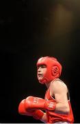 7 June 2014; Katie Taylor, Ireland, during her 60kg Final bout with Estelle Mossley, France. 2014 European Women’s Boxing Championships Finals, Polivalenta Hall, Bucharest, Romania. Picture credit: Pat Murphy / SPORTSFILE