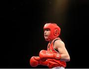 7 June 2014; Katie Taylor, Ireland, during her 60kg Final bout with Estelle Mossley, France. 2014 European Women’s Boxing Championships Finals, Polivalenta Hall, Bucharest, Romania. Picture credit: Pat Murphy / SPORTSFILE