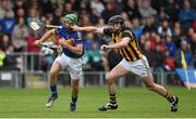 4 May 2014; James Woodlock, Tipperary, in action against Jackie Tyrrell, Kilkenny. Allianz Hurling League Division 1 Final, Tipperary v Kilkenny, Semple Stadium, Thurles, Co. Tipperary. Picture credit: Diarmuid Greene / SPORTSFILE