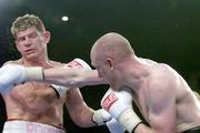 3 June 2006; Gavin Phelan, right, in action against Jim Rock. Vacant Irish Middleweight Title, Jim Rock.v.Gavin Phelan, National Stadium, South Circular Road, Dublin. Picture credit: David Maher / SPORTSFILE