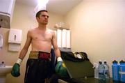 3 June 2006; Bernard Dunne in his dressing before his bout. International Super Bantamweight Bout, Bernard Dunne.v.David Martinez, National Stadium, South Circular Road, Dublin. Picture credit: David Maher / SPORTSFILE