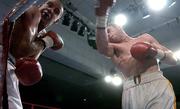 3 June 2006; Oisin Fagan, right, in action against Jeff Thomas. Vacant Irish Light Welterweight Title, Oisin Fagan.v.Jeff Thomas, National Stadium, South Circular Road, Dublin. Picture credit: David Maher / SPORTSFILE