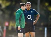 10 June 2014; Ireland's Felix Jones, left, and Simon Zebo during squad training ahead of their second test match against Argentina on Saturday. Ireland Rugby Squad Training, San Isidro Club, Buenos Aires, Argentina. Picture credit: Stephen McCarthy / SPORTSFILE