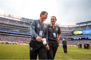 10 June 2014; Republic of Ireland manager Martin O'Neill, right, and his assistant Roy Keane before the start of the game. Friendly International, Republic of Ireland v Portugal, MetLife Stadium, New Jersey, USA. Picture credit: David Maher / SPORTSFILE