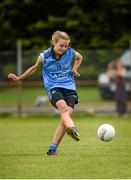 15 May 2014; Nicole Owens, Dublin, scores her sides fourth goal from a penalty. Aisling McGing Ladies U21 Football Final, Dublin v Meath, Clane, Co. Kildare. Picture credit: Piaras Ó Mídheach / SPORTSFILE