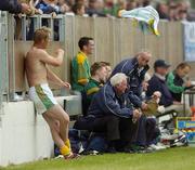 18 June 2006; Meath's Graham Geraghty throws his jersey to the ground after he was substituted. Bank of Ireland All-Ireland Senior Football Championship Qualifier, Round 1, Carlow v Meath, Dr. Cullen Park, Carlow. Picture credit: Damien Eagers / SPORTSFILE