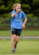 15 May 2014; Nicole Owens, Dublin, celebrates after scoring her side's third goal. Aisling McGing Ladies U21 Football Final, Dublin v Meath, Clane, Co. Kildare. Picture credit: Piaras Ó Mídheach / SPORTSFILE