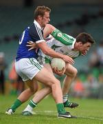 21 June 2014; Aaron  Bradley, London, in action against Darragh Treacy, Limerick. GAA Football All-Ireland Senior Championship, Round 1A, Limerick v London, Gaelic Grounds, Limerick. Picture credit: Ray McManus / SPORTSFILE