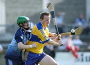 1 July 2006; Barry Nugent, Clare, in action against Kevin Ryan, Dublin. Guinness All-Ireland Senior Hurling Championship Qualifier, Round 2, Dublin v Clare, Parnell Park, Dublin. Picture credit: Ray Lohan / SPORTSFILE