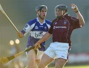 1 July 2006; Darren McCormack, Westmeath, in action against Pakie Cuddy, Laois. Guinness All-Ireland Senior Hurling Championship Qualifier, Round 2, Westmeath v Laois, Cusack Park, Mullingar, Co. Westmeath. Picture credit: Damien Eagers / SPORTSFILE