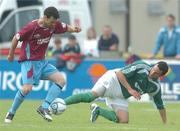 2 July 2006; Damian Lynch, Drogheda United, in action against Eamon Zayed, Bray Wanderers. eircom League, Premier Division, Bray Wanderers v Drogheda United, Carlisle Grounds, Bray, Co. Wicklow. Picture credit: David Levingstone / SPORTSFILE