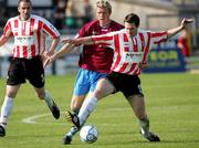 4 July 2006; Barry Molloy, Derry City, in action against Glen Fitzpatrick, Drogheda United. eircom League Cup, Quarter-Final, Derry City v Drogheda United, Brandywell, Derry. Picture credit: Oliver McVeigh / SPORTSFILE