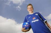 5 July 2006; Stephen Cleary, age 15, from Kentstown, who took part at the Pepsi FAI Summer Soccer School at Blanchardstown IT. This particular camp was partially funded by various local groups in the area and the FAI. The Pepsi FAI Summer Soccer Schools run until the end of August in over 200 locations nationwide. See www.fai.ie for more details. Blanchardstown IT, Blanchardstown, Co. Dublin. Picture credit: Brian Lawless / SPORTSFILE