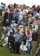 6 July 2006; A large gallery watch the golf at the 13th during the Kappa Smurfit European Open Golf Championship. K Club, Straffan, Co. Kildare. Picture credit: Damien Eagers / SPORTSFILE