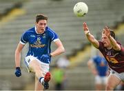 28 June 2014; Michael Argue, Cavan, in action against John Gilligan, Westmeath. GAA Football All Ireland Senior Championship, Round 1B, Cavan v Westmeath, Kingspan Breffni Park, Cavan. Photo by Sportsfile