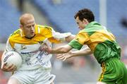 9 July 2006; Aaron Thompson, Donegal, in action against Mark McGowan, Donegal. ESB Ulster Minor Football Championship Final, Donegal v Antrim, Croke Park, Dublin. Picture credit: Ray McManus / SPORTSFILE