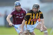 28 June 2014; Conor Fogarty, Kilkenny, in action against Conor Cooney, Galway. Leinster GAA Hurling Senior Championship, Semi-Final Replay, Kilkenny v Galway. O'Connor Park, Tullamore, Co. Offaly. Picture credit: Stephen McCarthy / SPORTSFILE