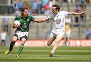 29 June 2014: Graham Reilly, Meath, in action against Ollie Lyons, Kildare. Leinster GAA Football Senior Championship, Semi-Final, Kildare v Meath. Croke Park, Dublin. Picture credit: Piaras Ó Mídheach / SPORTSFILE