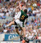 29 June 2014: Alan Smith, Kildare, in action against Padraic Harnan, Meath. Leinster GAA Football Senior Championship, Semi-Final, Kildare v Meath. Croke Park, Dublin. Picture credit: Piaras Ó Mídheach / SPORTSFILE