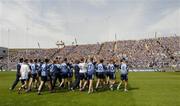 16 July 2006; Dublin players salute the supporters on Hill 16. Bank of Ireland Leinster Senior Football Championship Final, Dublin v Offaly, Croke Park, Dublin. Picture credit: Ray McManus / SPORTSFILE