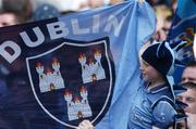 16 July 2006; A Dublin supporter cheers on his team. Bank of Ireland Leinster Senior Football Championship Final, Dublin v Offaly, Croke Park, Dublin. Picture credit: David Maher / SPORTSFILE