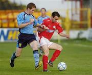 21 July 2006; Ollie Cahill, Shelbourne, in action against Stephen Hurley, UCD. eircom League, Premier Division, Shelbourne v UCD, Tolka Park, Dublin. Picture credit: Brian Lawless / SPORTSFILE