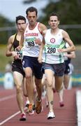 23 July 2006; Eventual second place David Campbell, 280, St. Coca's A.C., leads eventual winner Thomas Chamney, 169, Crusaders A.C., and eventual third place Eoin Everard, Kilkenny City Harriers A.C., during the Men's 800m at the AAI National Senior Track and Field Championships. Morton Stadium, Santry, Dublin. Picture credit: Brian Lawless / SPORTSFILE