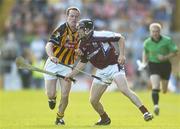 22 July 2006; Niall Healy, Galway, in action against Michael Kavanagh, Kilkenny. Guinness All-Ireland Senior Hurling Championship Quarter-Final, Galway v Kilkenny, Semple Stadium, Thurles, Co. Tipperary. Picture credit: Brendan Moran / SPORTSFILE