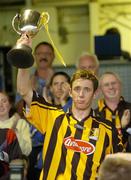 27 July 2006; The Kilkenny captain Michael Fennelly lifts the cup. Erin U21 Leinster Hurling Final, Kilkenny v Dublin, Nowlan Park, Kilkenny. Picture credit; Matt Browne / SPORTSFILE