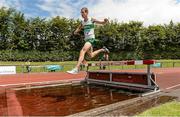 6 July 2014; Kyle Larkin from Emerald AC, Limerick, on his way to winning the Junior Men's 3000m steeplechase event. GloHealth Junior and U23 Track and Field Championships, Cork IT, Bishopstown, Cork. Picture credit: Matt Browne / SPORTSFILE