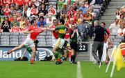 5 August 2006; Aaron Kernan, Armagh, in dispute with Tom O'Sullivan, Kerry. Bank of Ireland All-Ireland Senior Football Championship Quarter-Final, Armagh v Kerry, Croke Park, Dublin. Picture credit; Oliver McVeigh / SPORTSFILE