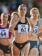 8 July 2014; Heather Kampf, USA, on her way to winning the Women's 800m. Cork City Sports 2014, CIT, Bishopstown, Cork. Picture credit: Brendan Moran / SPORTSFILE
