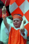 1 August 1999;  Armagh supporter during the Bank of Ireland Ulster Senior Football Championship Final match between Armagh and Down at St Tiernach's Park at Clones in Monaghan. Photo by David Maher/Sportsfile