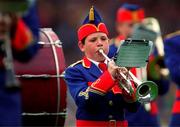 3 August 1999; A member of the Artane Boys Band ahead of the Guinness All-Ireland Senior Hurling Championship Quarter-Final Replay between Clare and Galway at Croke Park in Dublin. Photo by Ray McManus/Sportsfile