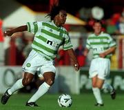 3 August 1999; Regi Blinker of Celtic during the friendly match between Bray Wanderers and Celtic at Tolka Park in Dublin. Photo by Damien Eagers/ Sportsfile