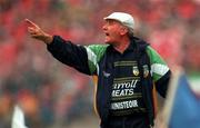 8 August 1999; Offaly manager Michael Bond during the Guinness All-Ireland Hurling Senior Championship Semi-Final match between Cork and Offaly at Croke Park in Dublin. Photo by Ray McManus/Sportsfile